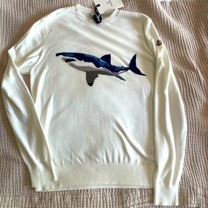 Moncler Shark Sweater for Men. Size Large